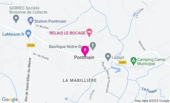 Localisation Restaurant  Le Pontaminois