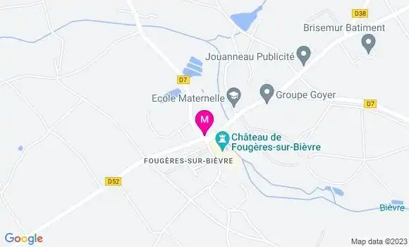 Localisation Pizzeria du Château