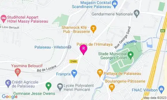 Localisation Restaurant  Palais de l