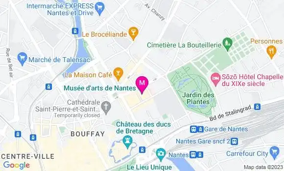 Localisation Restaurant  Le Café du Musée