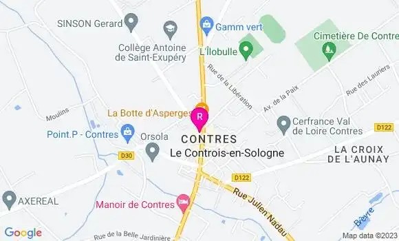 Localisation Café Restaurant de l