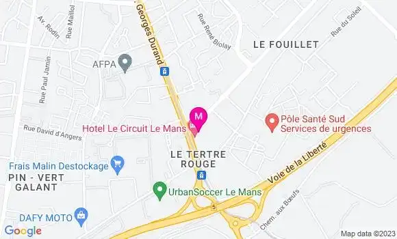 Localisation Restaurant Hôtel Le Circuit