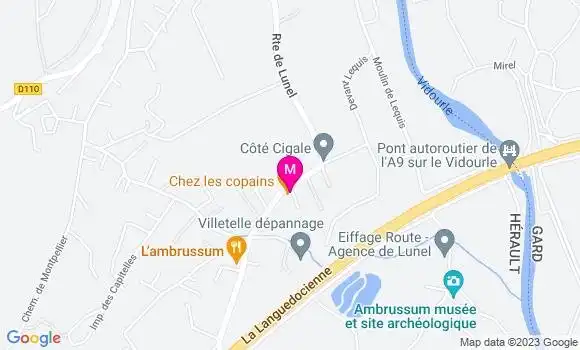 Localisation Restaurant  Chez les Copains
