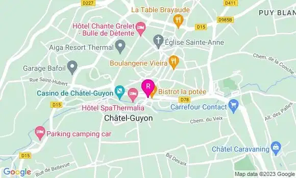 Localisation Restaurant  Chez Wilfrid et Isa