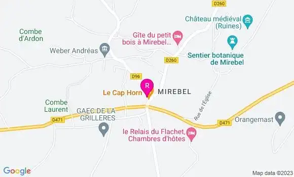 Localisation Restaurant  Le Cap Horn