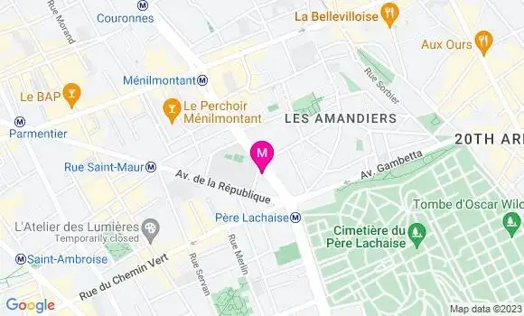 Localisation Restaurant  J
