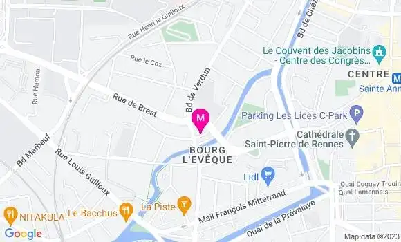 Localisation Restaurant  Au Sans Chichi