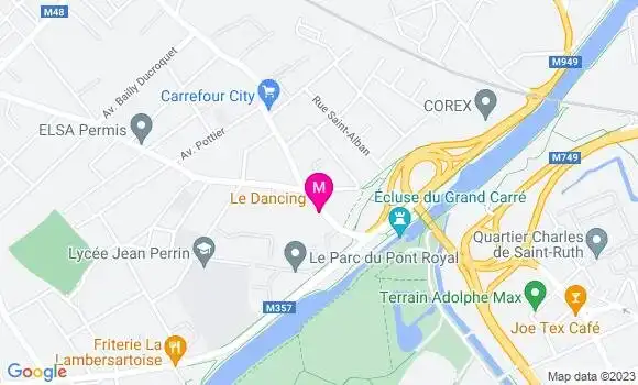 Localisation Restaurant  Le Dancing