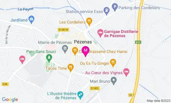 Localisation Restaurant  L
