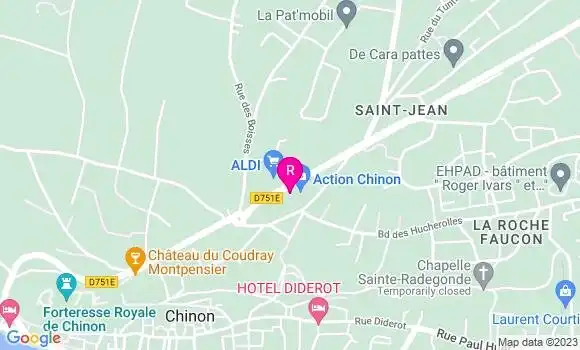 Localisation Restaurant  Royal Chinon