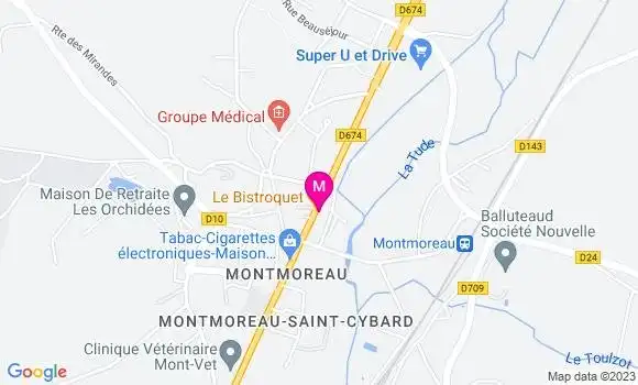 Localisation Bistrot Le Bistroquet