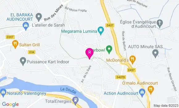Localisation Restaurant  Au Bureau