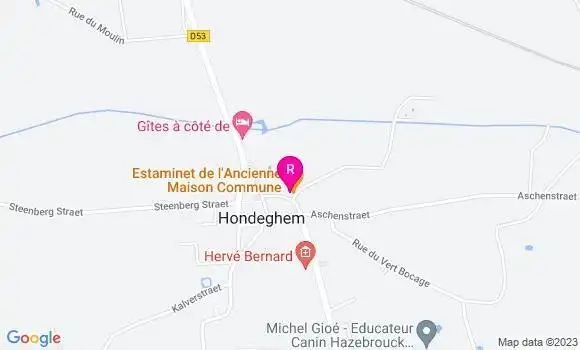 Localisation Restaurant  Estaminet de l