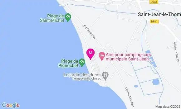 Localisation Restaurant  Le Jardin des Dunes