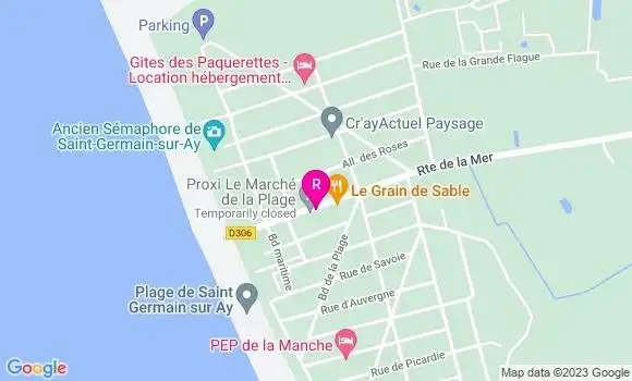 Localisation Restaurant  Le Grain de Sable