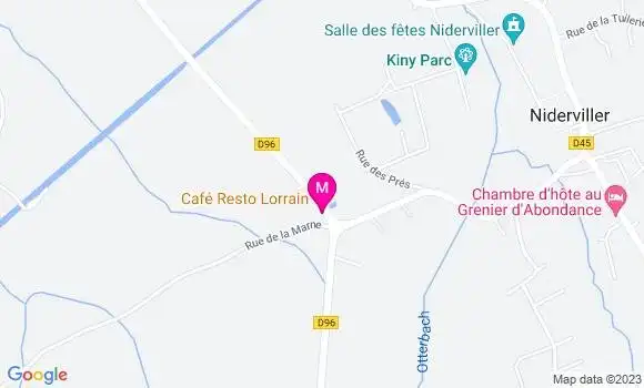Localisation Restaurant  Café Resto Lorrain