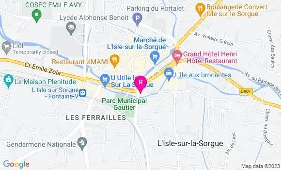 Localisation Restaurant  Maison Moga