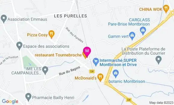 Localisation Restaurant  Tournebroche