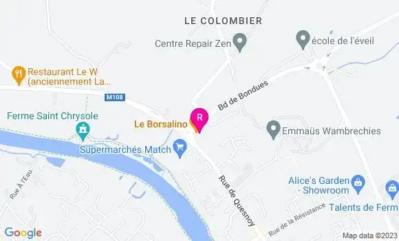 Localisation Restaurant  Le Borsalino