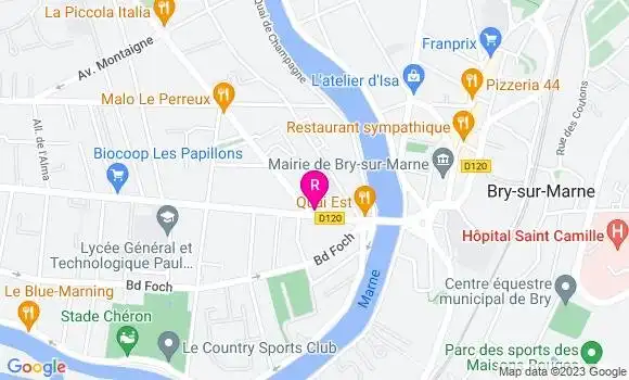 Localisation Restaurant  Burger Parisien