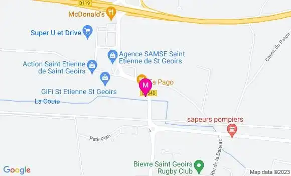 Localisation Pizzeria Le Sos