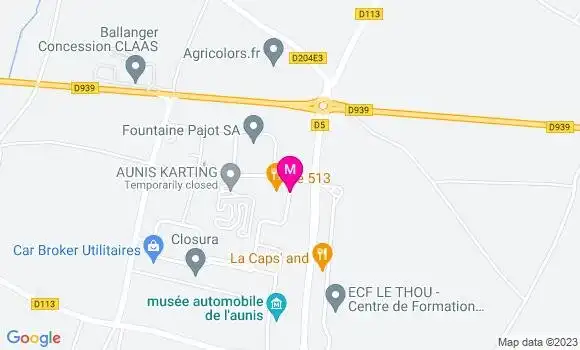 Localisation Restaurant  Le 513