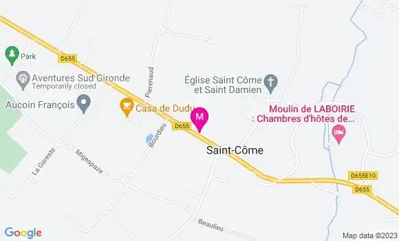 Localisation Restaurant  Le Drop