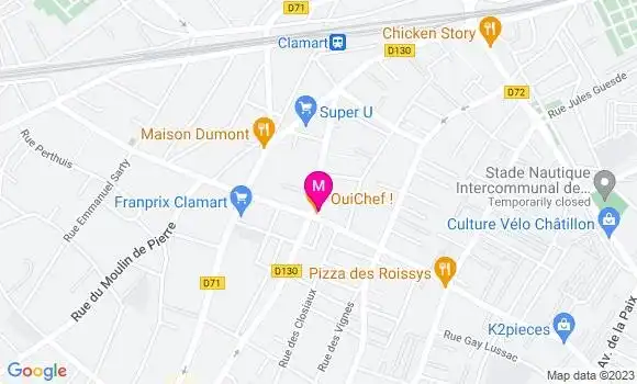 Localisation Restaurant  Oui Chef