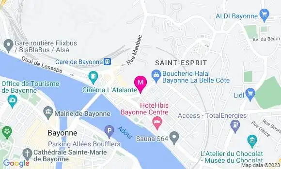 Localisation Restaurant  Le Square Gourmand