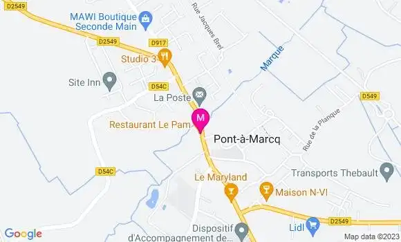 Localisation Restaurant  Le Pam