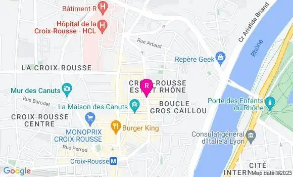 Localisation Restaurant de la Soie