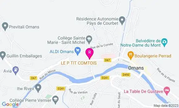 Localisation Restaurant  Le P