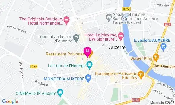 Localisation Restaurant Chinois Nouvelle Etoile de Chine