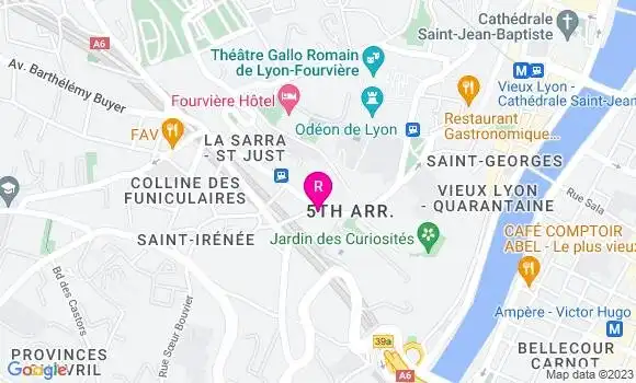Localisation Restaurant  Les Gourmands de Saint Just