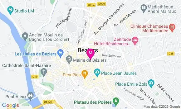 Localisation Restaurant  Grand Café de la Comedie
