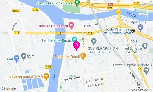 Localisation Café La Cour Cyclette