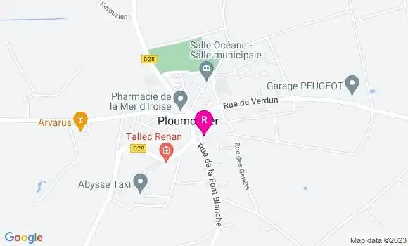 Localisation Restaurant  Le P