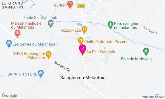 Localisation Restaurant  Au P