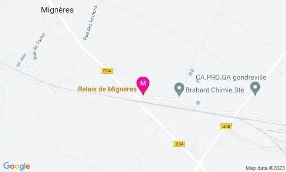 Localisation Restaurant Hôtel  Relais de Mignères