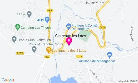 Localisation Restaurant  Pizza des Lacs
