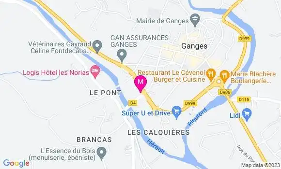 Localisation Restaurant  Le 711