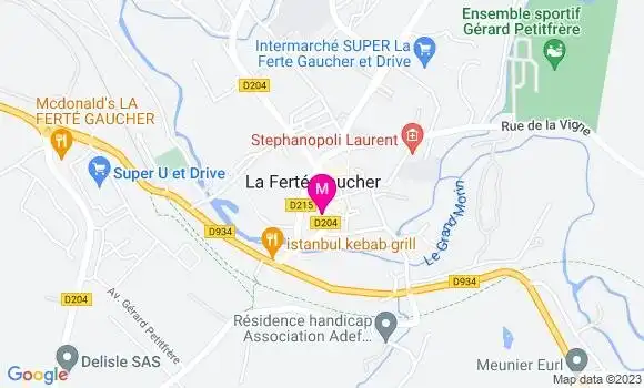 Localisation Restaurant  Délice de la Ferté