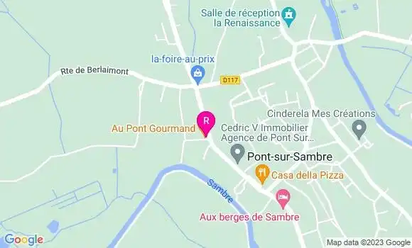 Localisation Restaurant  Au Pont Gourmand