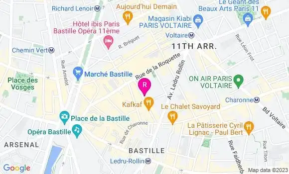 Localisation Restaurant Bar Fréquence