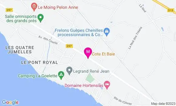 Localisation Restaurant  Cote et Baie