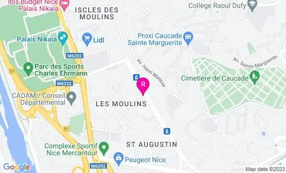 Localisation La Brasserie 53