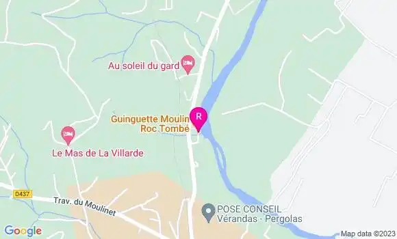 Localisation Restaurant  Le Moulin du Roc Tombe