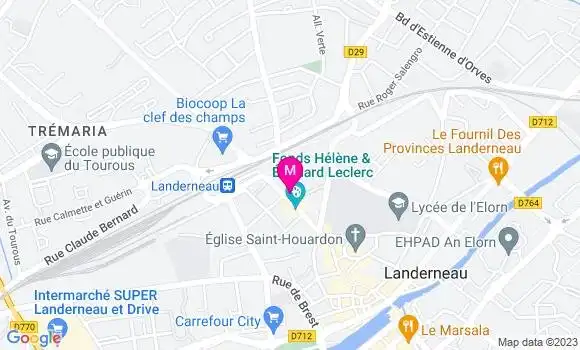 Localisation Restaurant  La Moulerie de la Rade