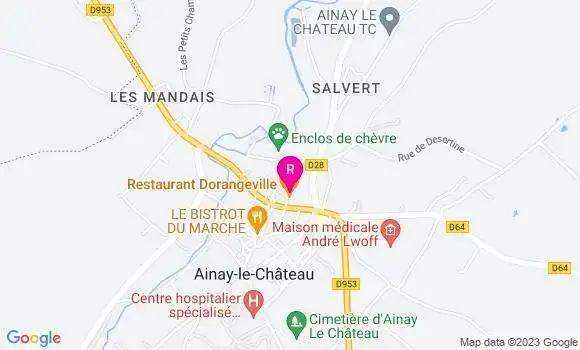 Localisation Restaurant Gastronomique Dorangeville