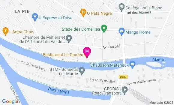 Localisation Restaurant Gastronomique Le Garden